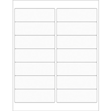 Clear Rectangle Laser Labels