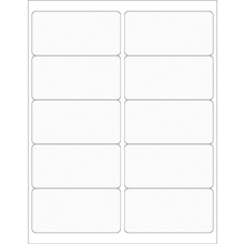 Clear Rectangle Laser Labels