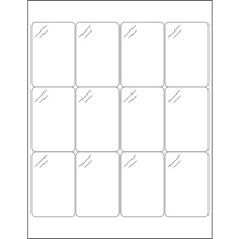 Pure Clear Rectangle Laser Labels