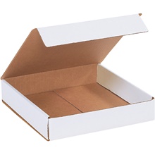 10 x 10 x 2" White Corrugated Mailers (50/Bundle)