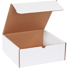 10 x 10 x 4" White Literature Mailers (50/Bundle)