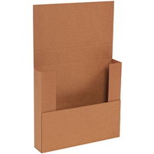 11 3/4 x 10 1/2 x 2 1/4" Kraft Easy-Fold Mailers (50/Bundle)
