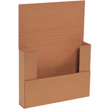 11 1/8 x 8 5/8 x 2" Kraft Easy-Fold Mailers (50/Bundle)