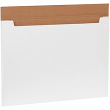 /4" White Jumbo Fold-Over Mailers