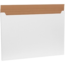 White Jumbo Fold-Over Mailer