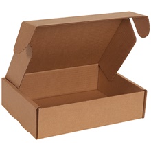11 1/8 x 8 3/4 x 3" Kraft Deluxe Literature Mailers (50/Bundle)
