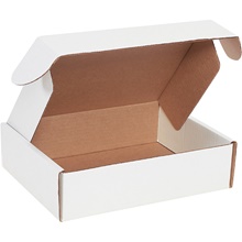 11 1/8 x 8 3/4 x 3" White Deluxe Literature Mailers (50/Bundle)