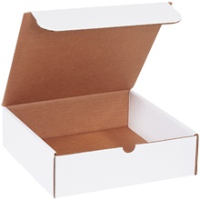 10 x 10 x 3" White Literature Mailers (50/Bundle)