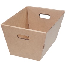 19 1/2 x 13 x 10" Corrugated Tote (25/Bundle)