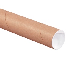 (6 Pack) Kraft Tubes with Caps