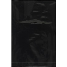 Black Flat Poly Bags (100 pack)