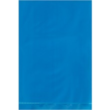 Blue Flat Poly Bags (100 Pack)
