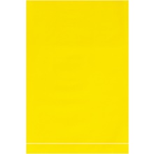 Yellow Flat Poly Bags (100 Pack)