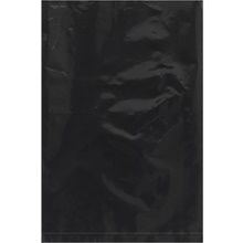 Black Flat Poly Bags (100 Pack)