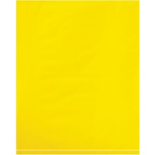 Yellow Flat Poly Bags (100 Pack)