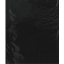 Black Flat Poly Bags (100 Pack)