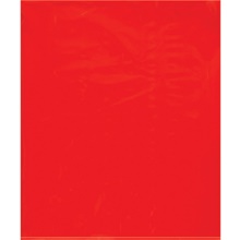 Red Flat Poly Bags (100 Pack)