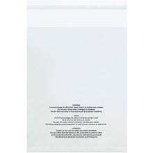 (100 Pack) Suffocation Warning Poly Bags