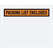 Orange "Packing List Enclosed" Envelopes