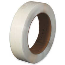 1/2" x .' White Core Hand Grade Strapping - Embossed