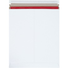 12 3/4 x 15" White (25 Pack) Self-Seal Stayflats Plus® Mailers