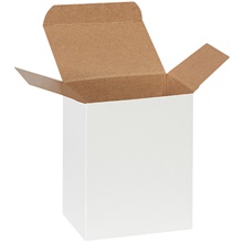 White Reverse Tuck Folding Cartons