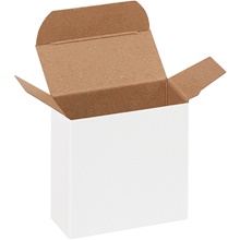 White Reverse Tuck Folding Cartons