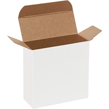 White Reverse Tuck Folding Cartons