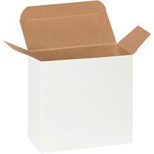 White Reverse Tuck Folding Cartons