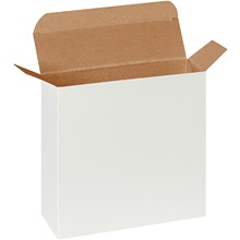 White Reverse Tuck Folding Cartons