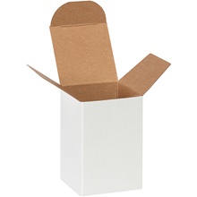 White Reverse Tuck Folding Cartons