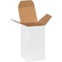 White Reverse Tuck Folding Cartons