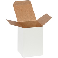 White Reverse Tuck Folding Cartons