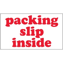 "Packing Slip Inside" Labels