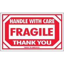 "Fragile - Handle With Care" Labels