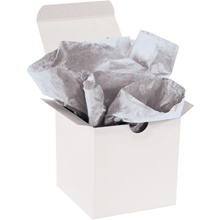 Metallic Silver Gift Grade Tissue Paper