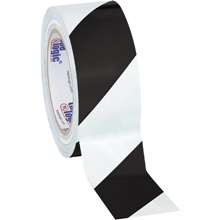 Black/White (3 Pack) Tape Logic® Striped Vinyl Safety Tape