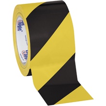 Black/Yellow (3 Pack) Tape Logic® Striped Vinyl Safety Tape