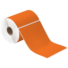 Orange Desktop Thermal Transfer Labels