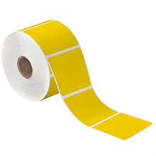 Yellow Desktop Thermal Transfer Labels