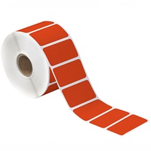 Red Desktop Direct Thermal Label