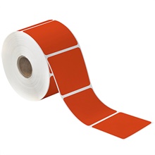 Red Desktop Direct Thermal Label