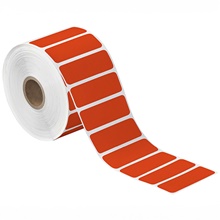 Red Desktop Direct Thermal Label