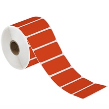 Red Desktop Direct Thermal Label