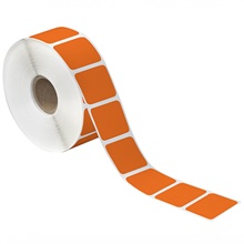 /4" Orange Desktop Direct Thermal Label