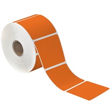 Orange Desktop Direct Thermal Label