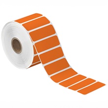 Orange Desktop Direct Thermal Label
