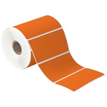 Orange Desktop DIrect Thermal Label