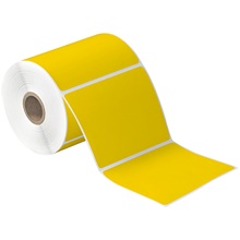 Yellow Desktop Direct Thermal Label