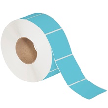Blue Thermal Transfer Labels